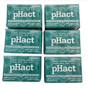 pHact Soap Free Moisturizing Cleansing Bar Lot Set Of 6 Andrew Lessman 4.25 oz